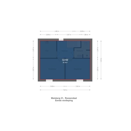 Floorplan - Maïsberg 31, 4708 NR Roosendaal